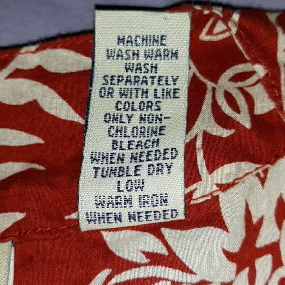 Lord & Taylor Belted Tunic Printed Cotton Top M - Picture 4 of 5